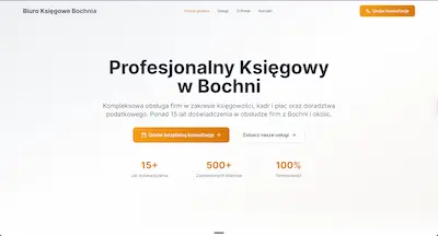 Szablon OnePage - Biuro Rachunkowe